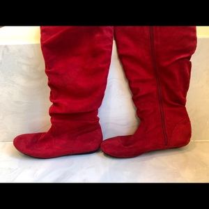 Red Felt Boots